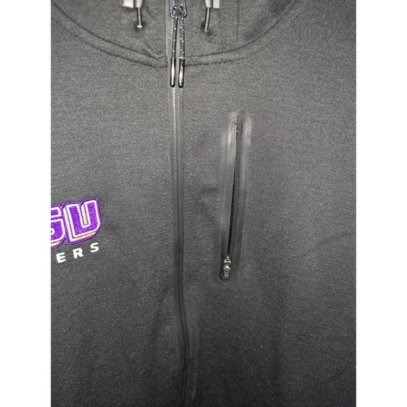 Russell Fusion Knit‎ Louisiana State University LSU  Tigers Black Jacket Size M - Picture 3 of 7